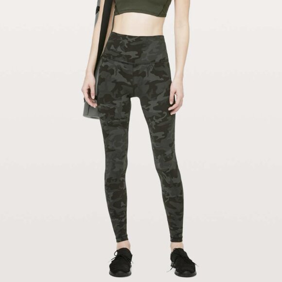 Lululemon Align Pant Legging *Full Length 28" Incognito Camo Multi Gator Green 8 - Picture 1 of 16